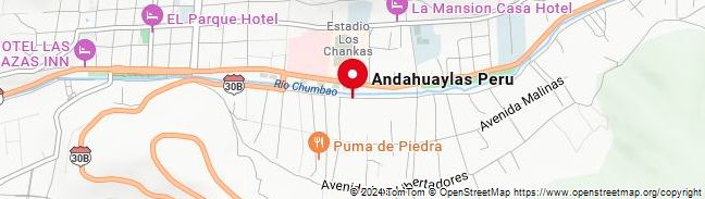 Map of Andahuaylas,Peru